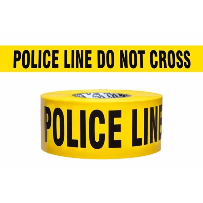 300m US Absperrband POLICE LINE DO NOT CROSS Original Import Flatterband 