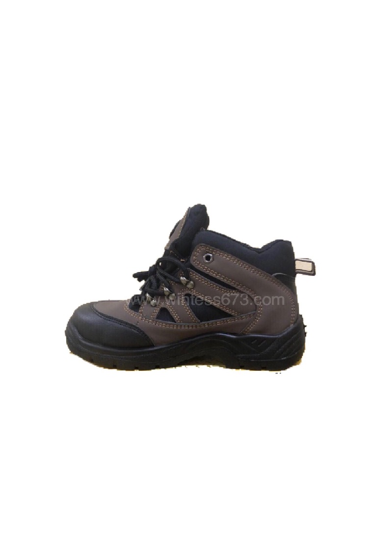High Cut Safety Shoes 073 – Brown – Wintess Commercial