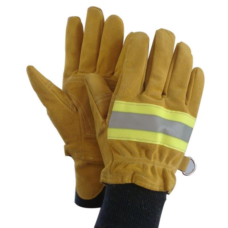 Fire Resistant Gloves Heavy Duty Leather Gloves – Yellow – Wintess ...