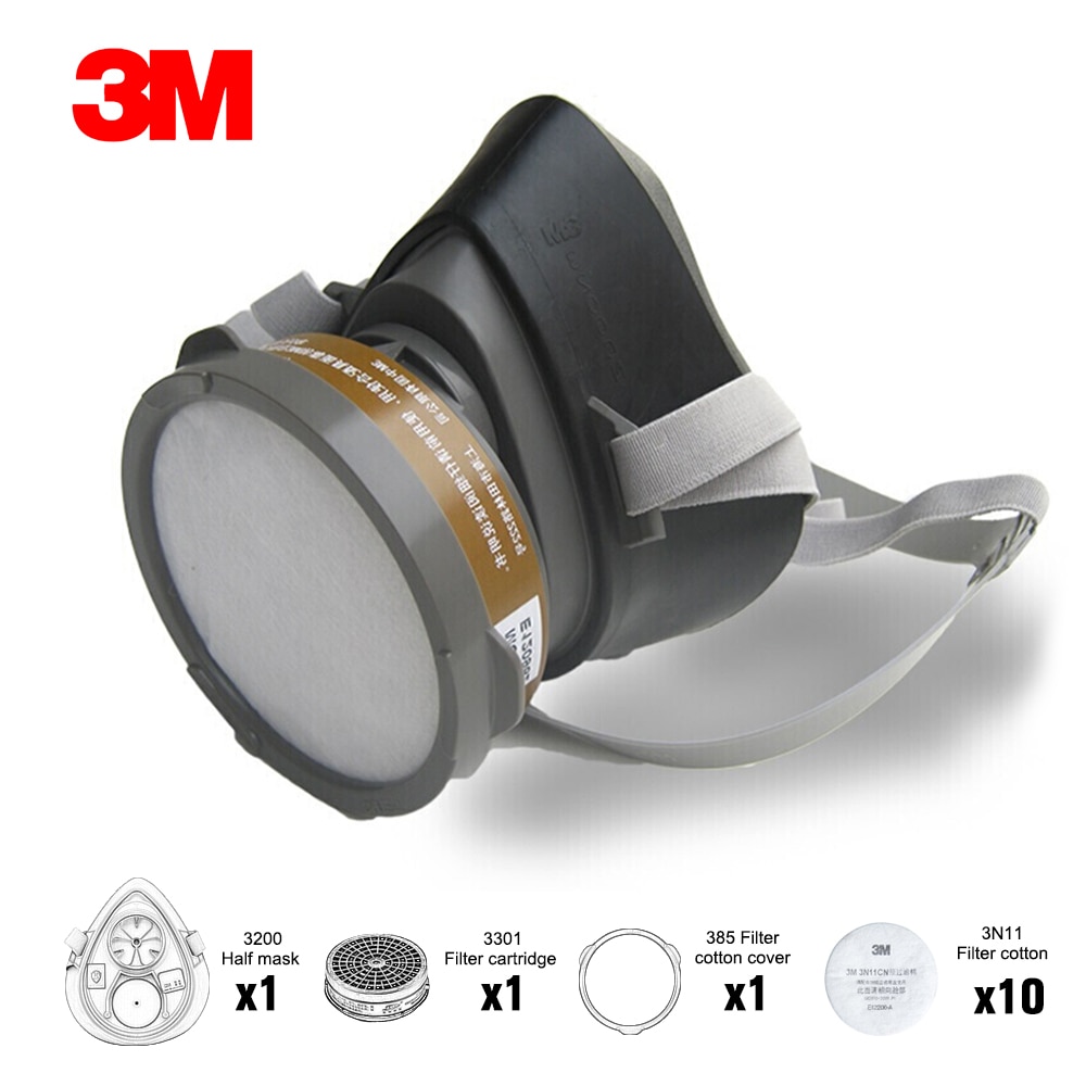 thumbnail image 2 of 20-Pack 3701CN Filter Cotton For 3200/3700 Respirator Half Face Mask - Universal 2 of 4