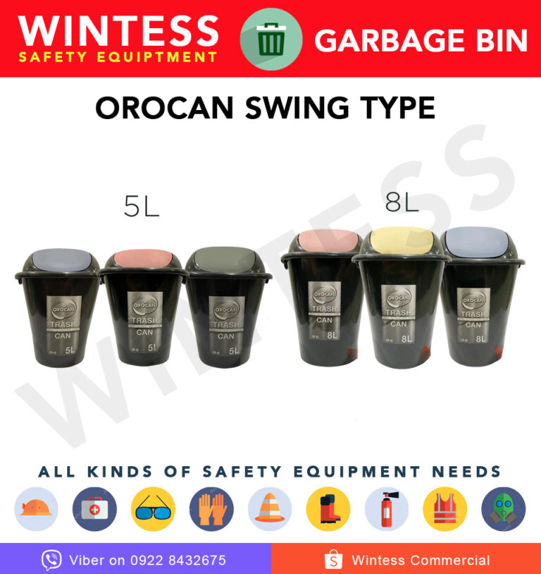 Orocan L Trash Can Swing Type Cover Wintess Commercial